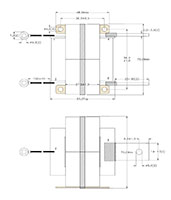 Dimensional Drawing for E6526 Dual Active Bridge Transformer